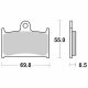 Pastiglie  freno Anteriori SBS Sinterizzate 6566248